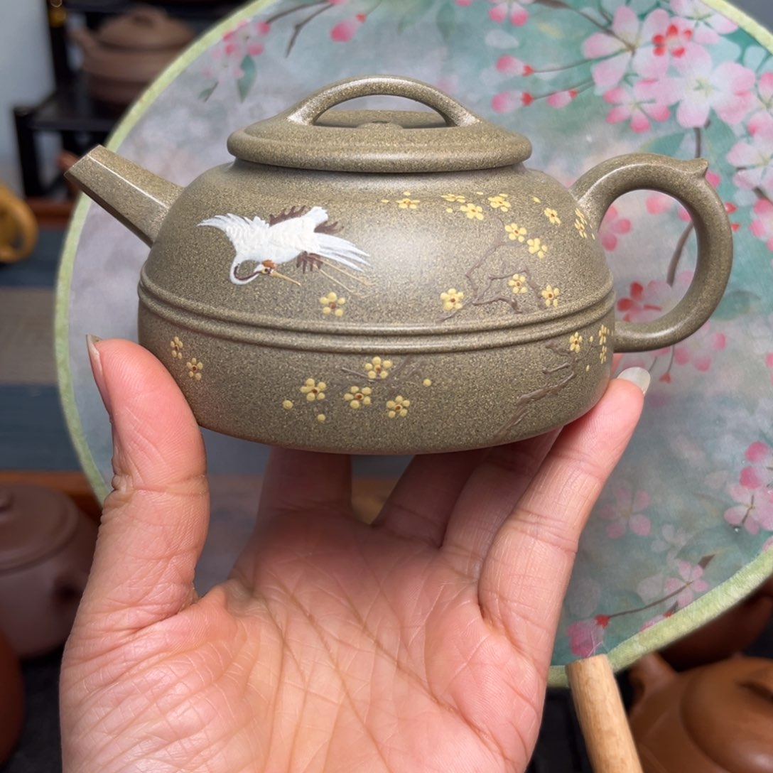 紫砂茶壶大***言手工制作