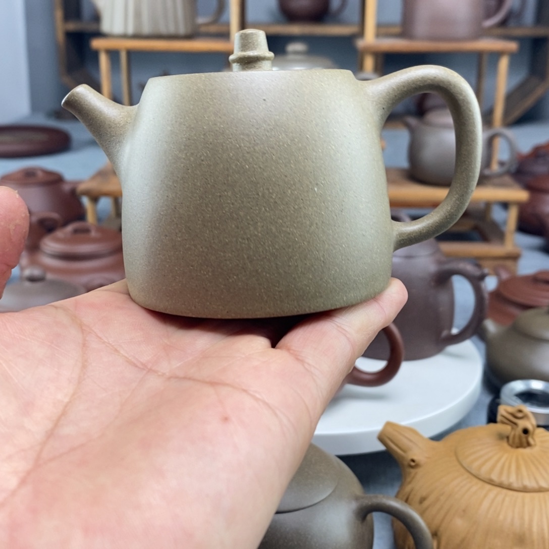 紫砂茶壶青段瑕汉铎