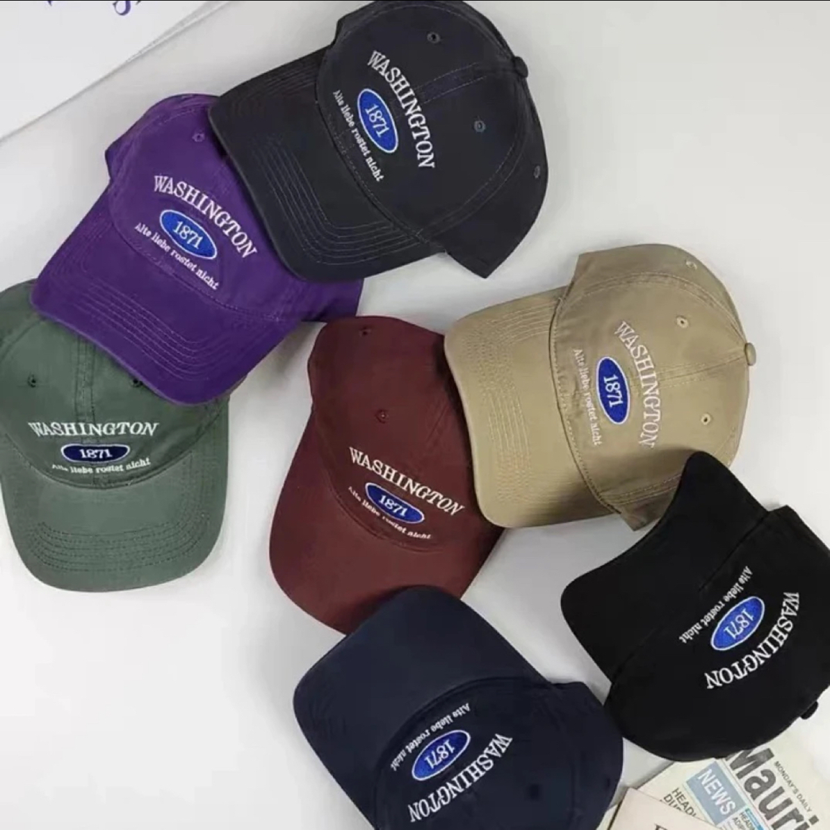 韩国东大门设计师款复古刺绣棒球帽百搭网红