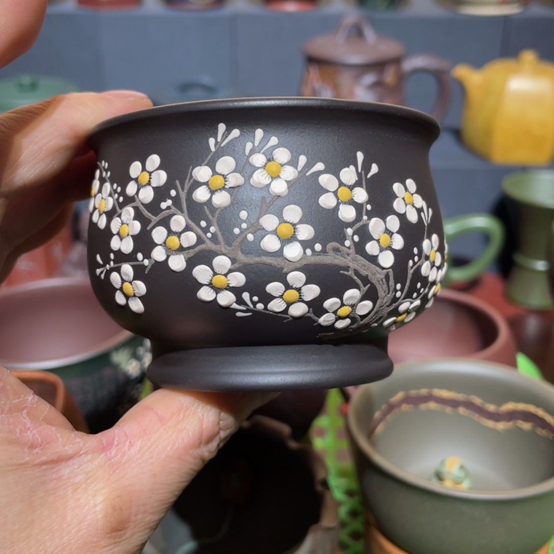 原矿紫砂手工主人杯