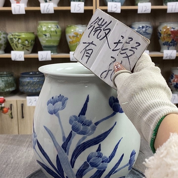 缸8xc景德镇陶瓷花盆