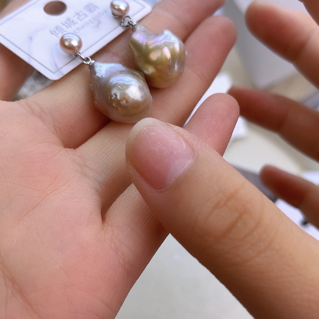 银S925镶嵌淡水珍珠项链定制875