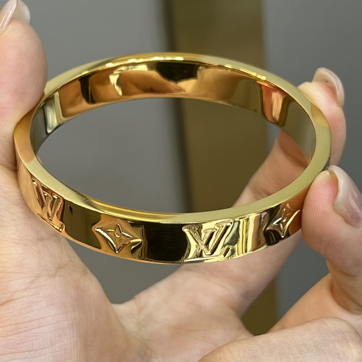 足金999LV闭口手镯