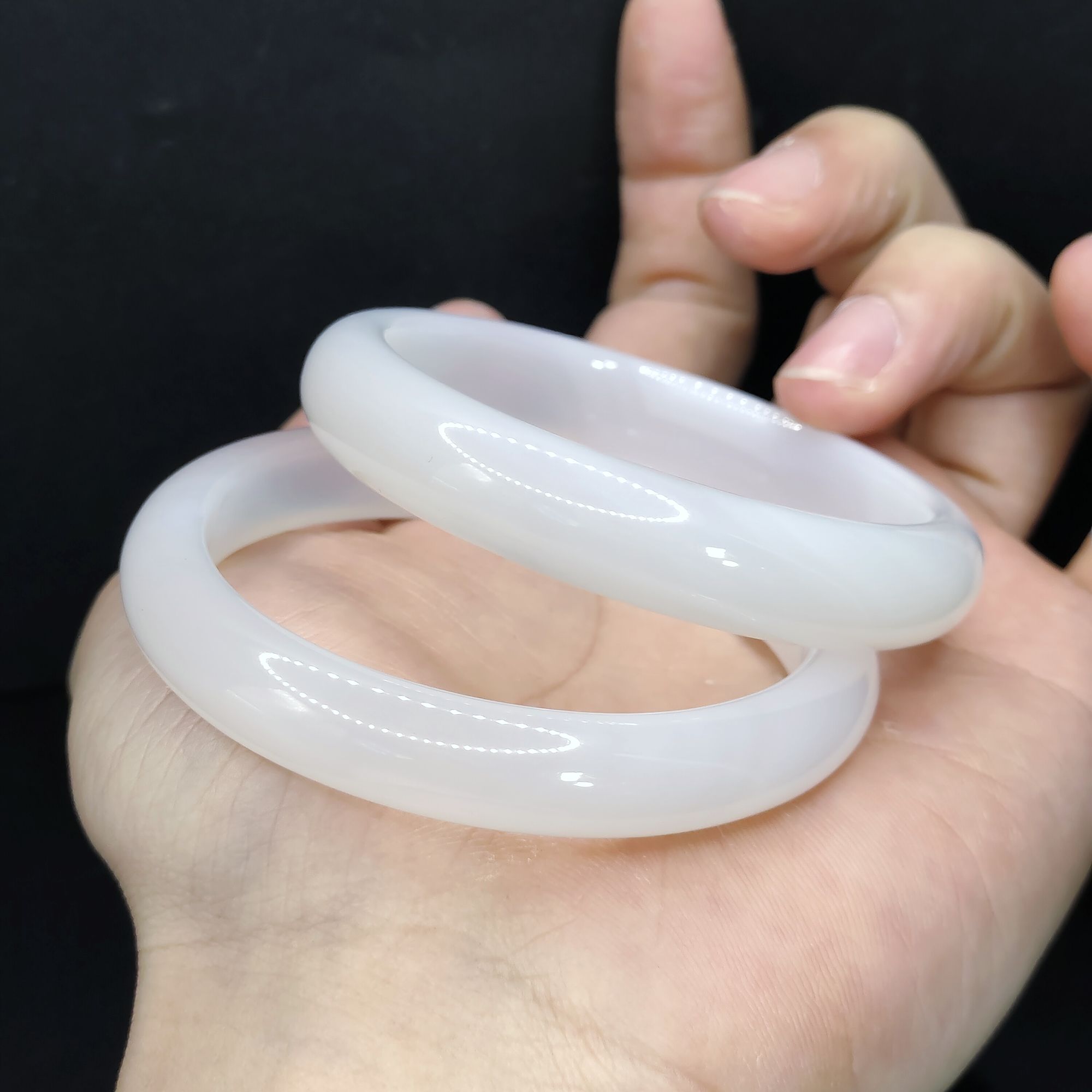 【老三珠宝】荔枝冻宽条手镯【多样性发其一】圈口52-64mm