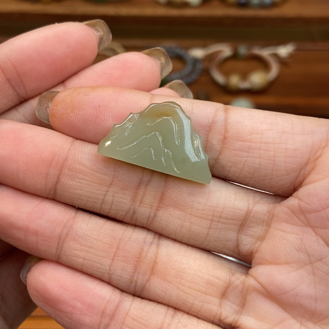 和田玉未镶嵌吊坠(不含链)