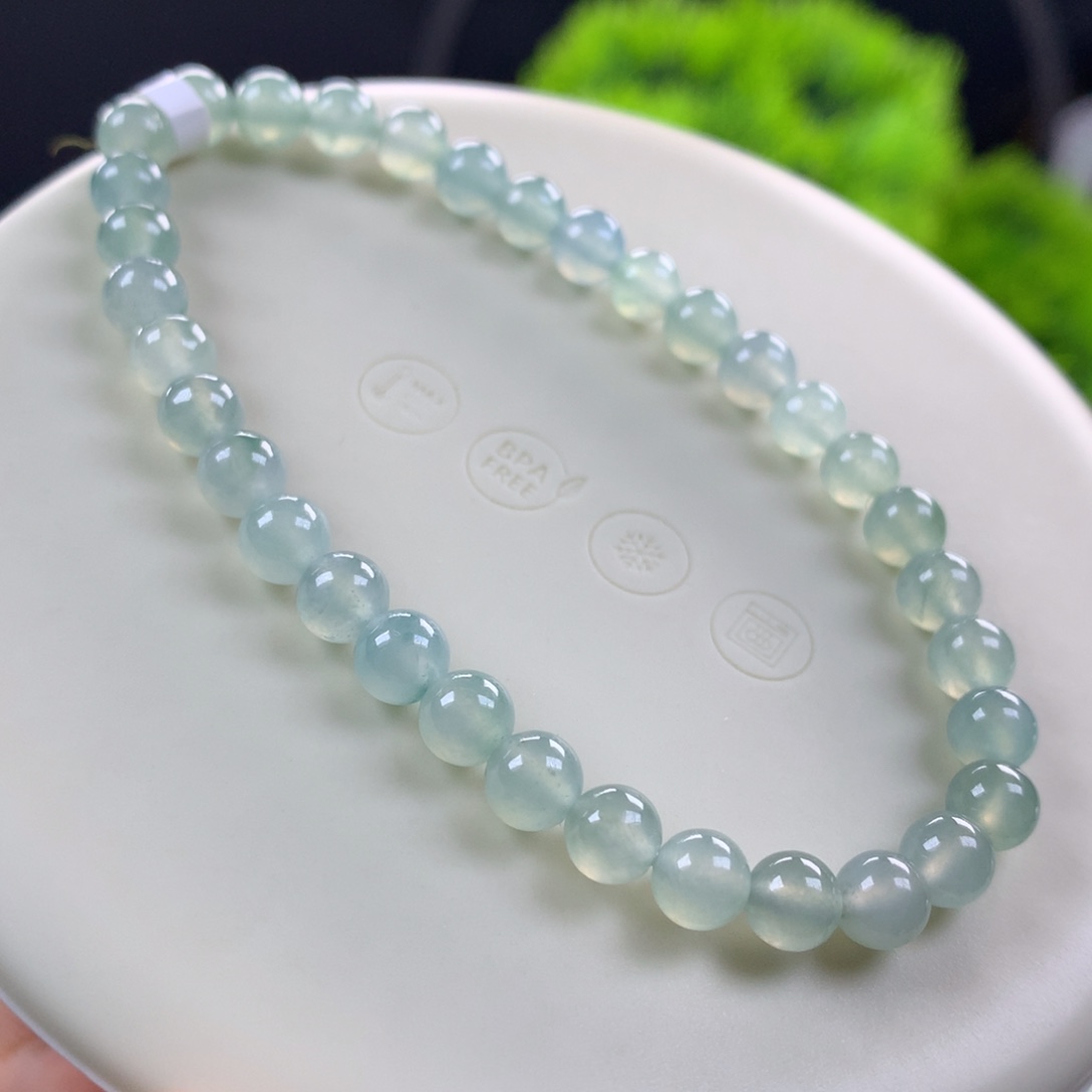 翡翠未镶嵌手链卡5.5