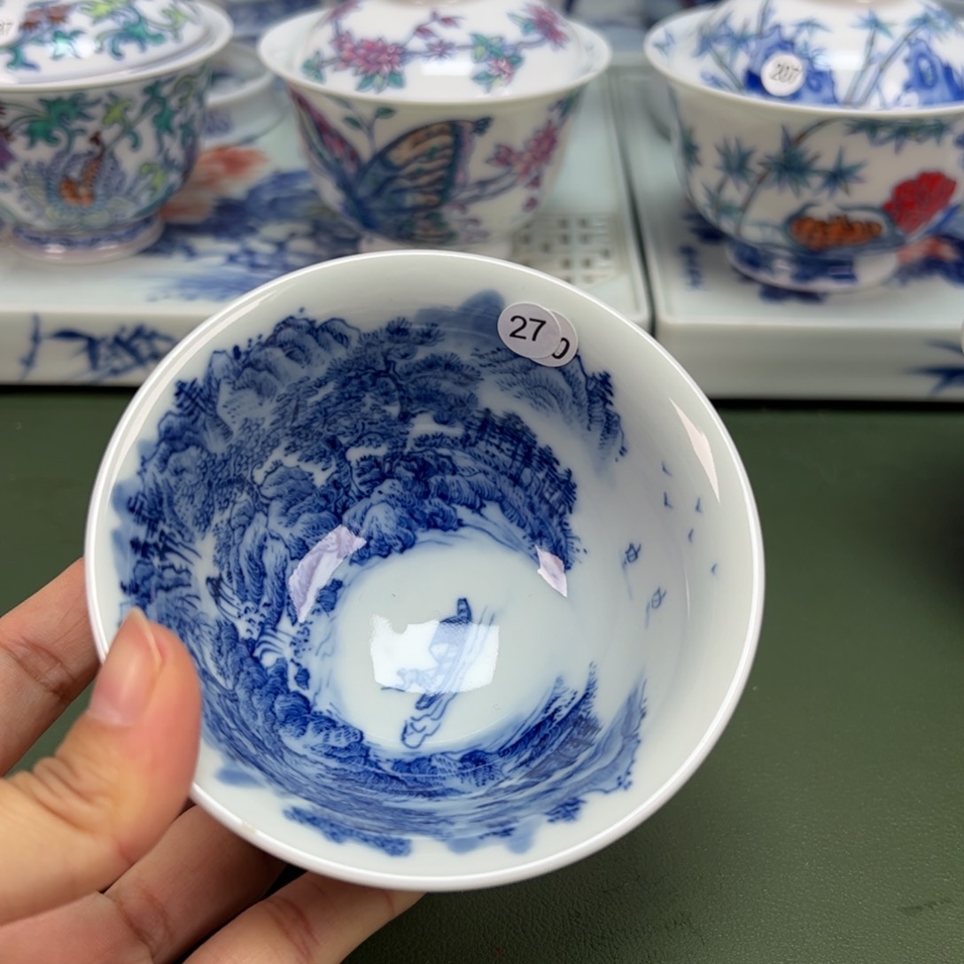 杯景德镇纯手绘茶具27