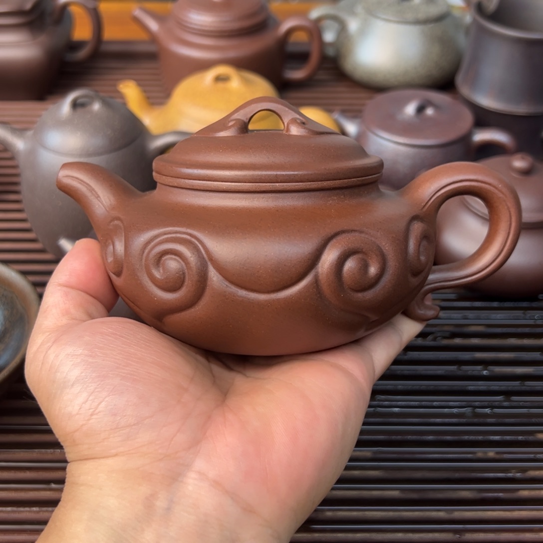 茶壶紫砂仿古如意320cc