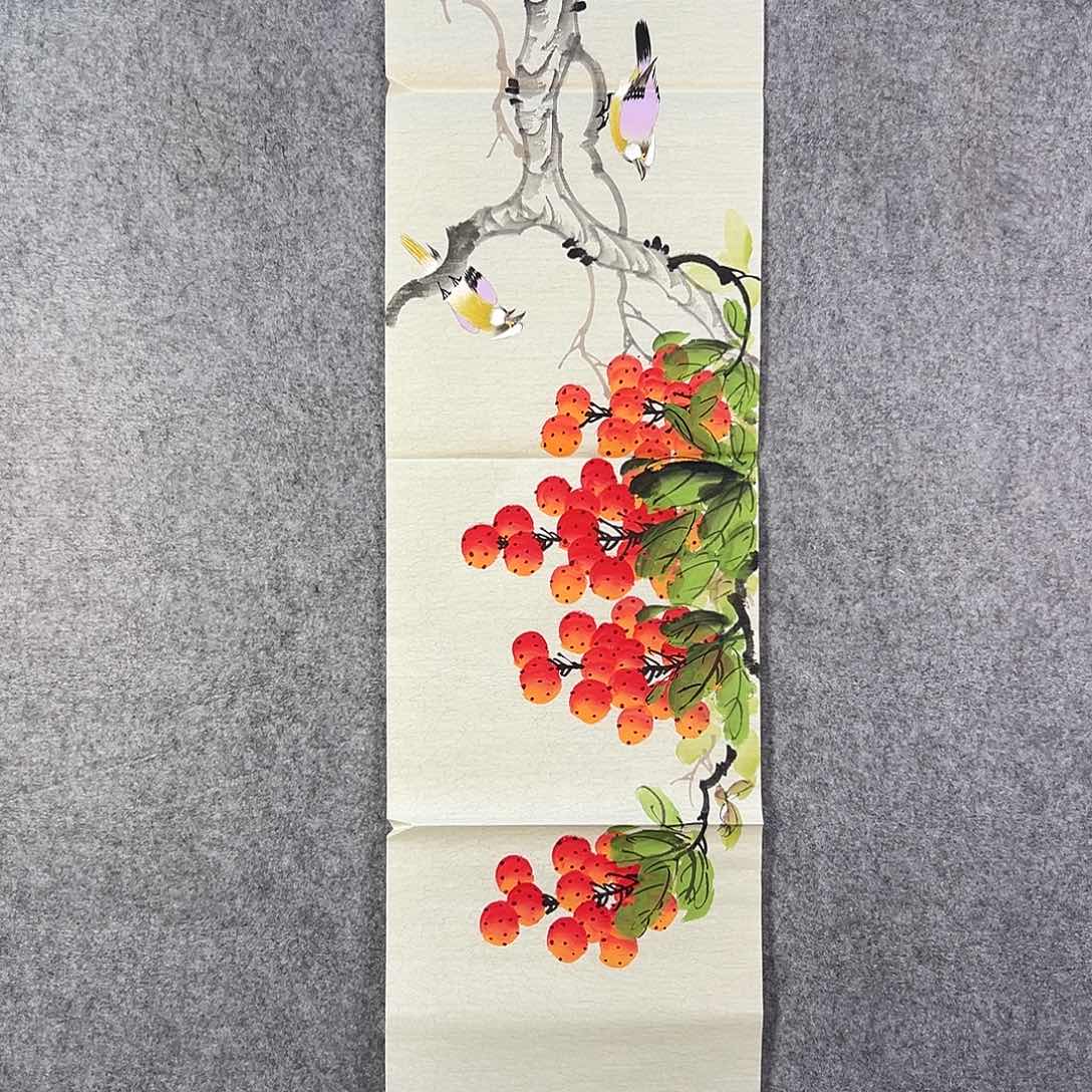 国画230 花鸟和蝴蝶等多种植物组成