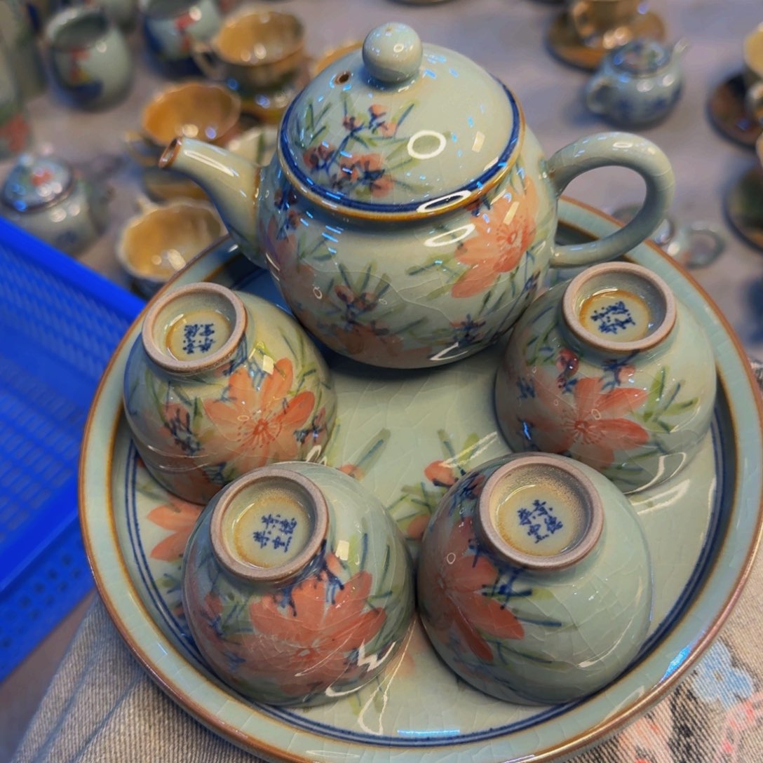 瓷片景德镇陶瓷手工手绘