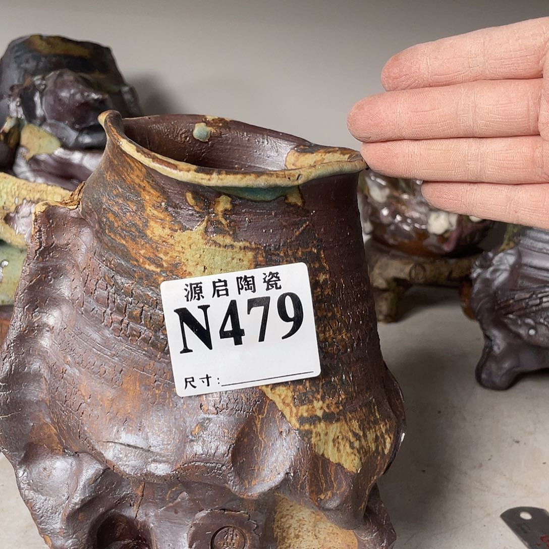 紫砂花盆景德镇陶瓷花盆479