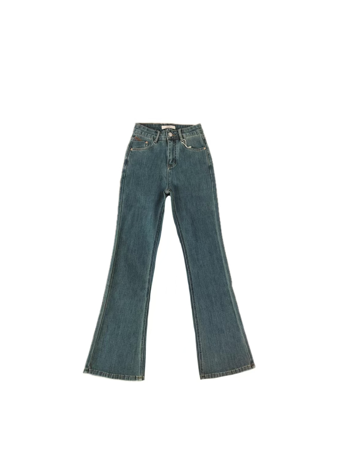 女装；88690高腰微喇裤