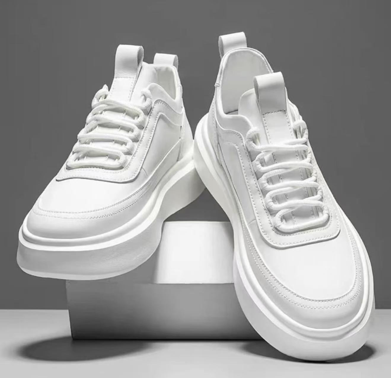 夏季透气休闲风厚底春季休闲板鞋潮鞋鞋子流浪丹宁风