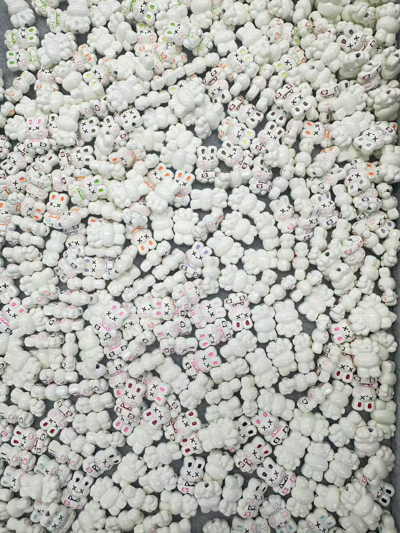 喻也diy-通用少女创意彩色爱心卡通可爱ins饰品手工diy懒人可伸缩