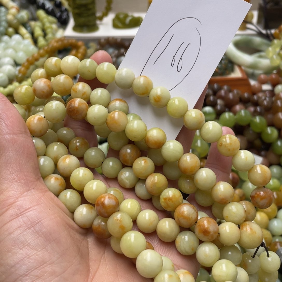 蛇纹石玉手链未镶嵌