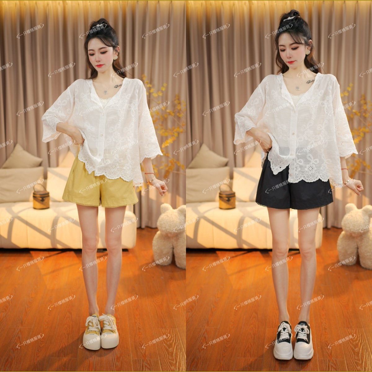 韩版温柔系设计感衬衫女2025夏季新款时尚减龄上衣百搭小衫