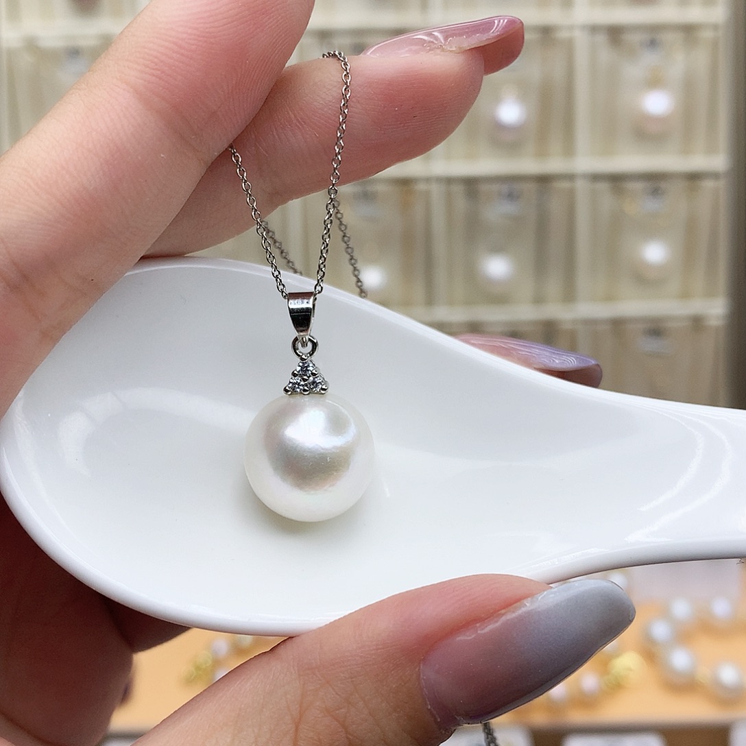 颈饰合金淡水珍珠