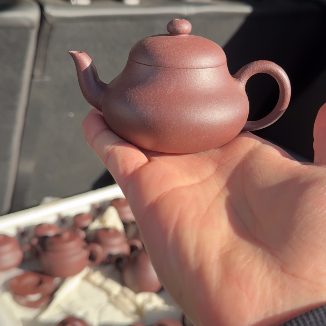 紫砂茶壶svip 半手工 桃花泥小君德