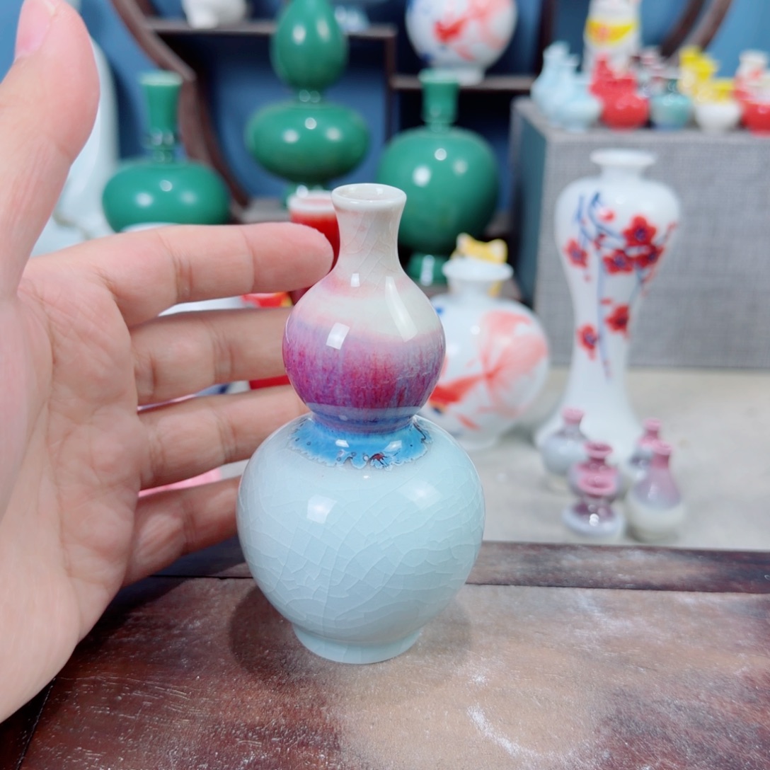 陶瓷手工小花器摆件