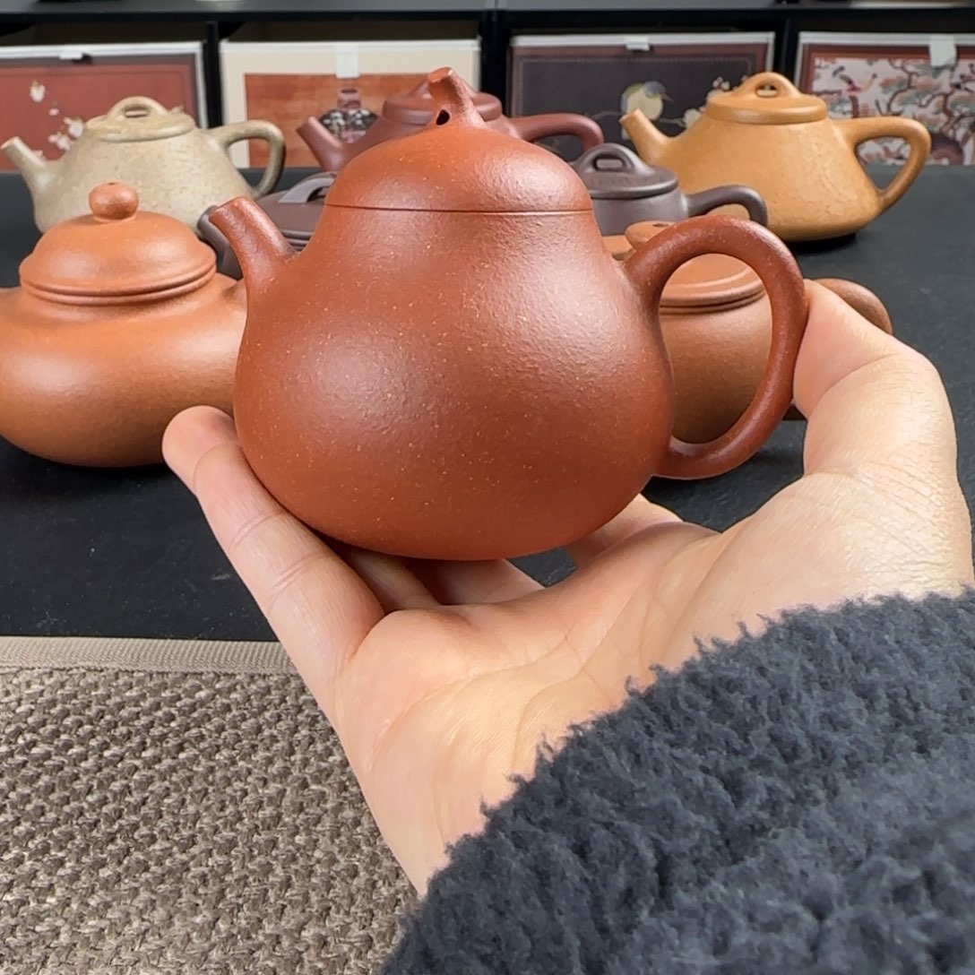 紫砂茶壶微瑕茄瓜