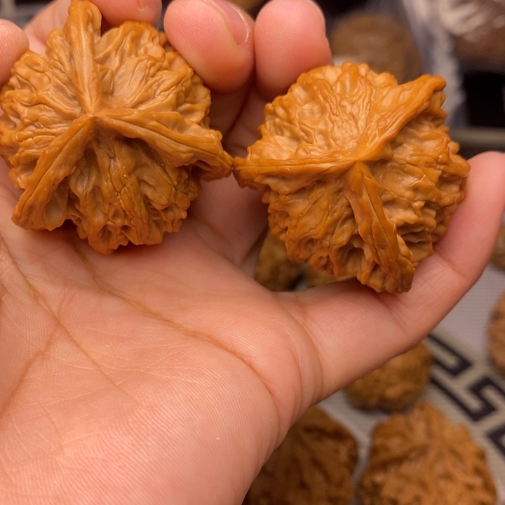 把件桃核福*寿41三棱