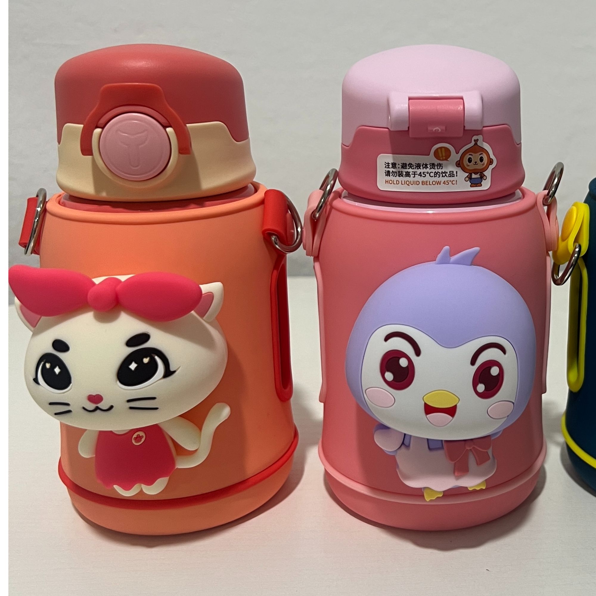 HRL-567儿童保温杯萌系卡通可爱双盖保温杯500ml