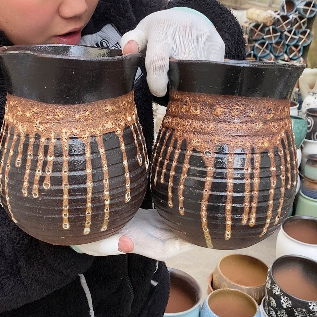 紫砂花盆瑕疵口15高20瑕疵