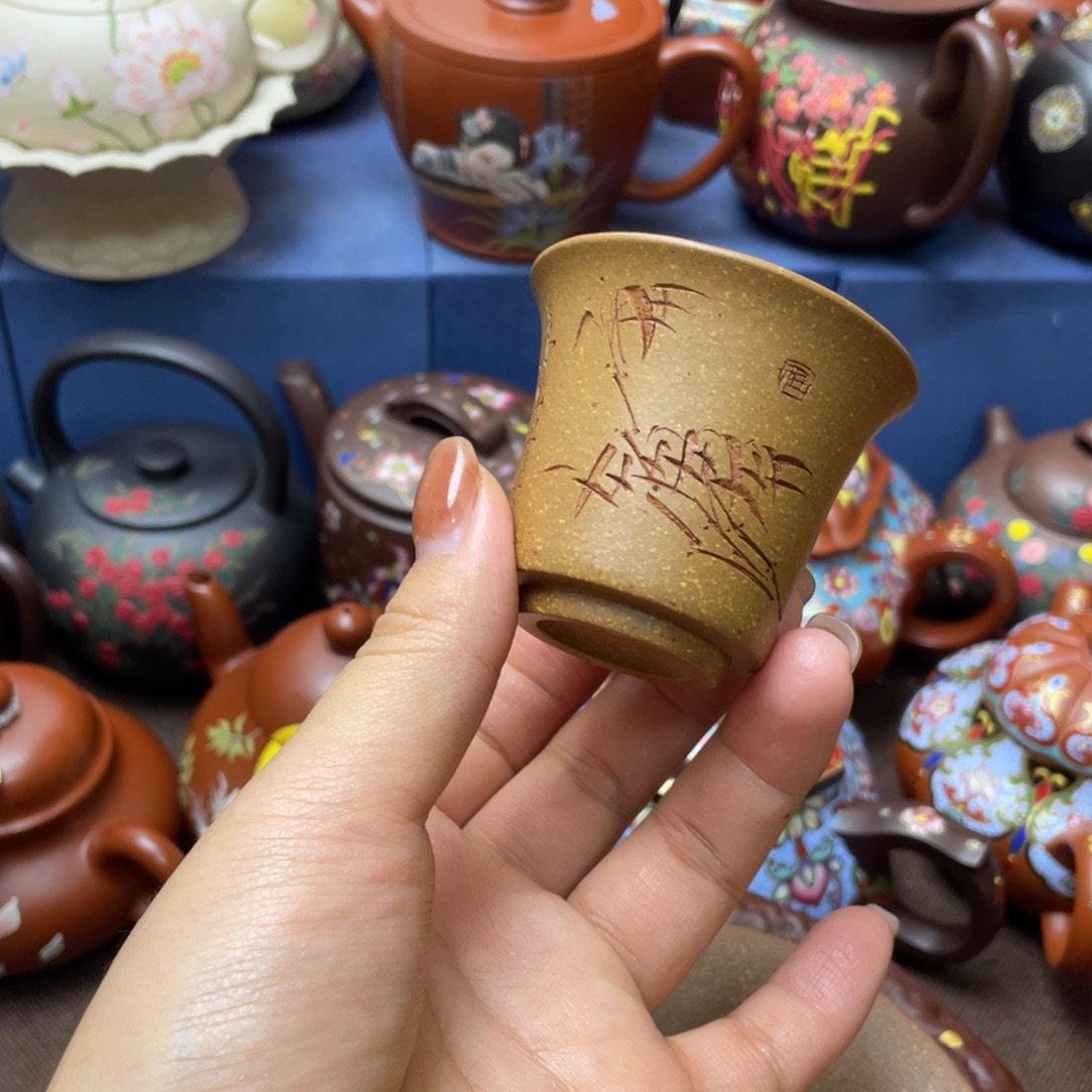 紫砂茶杯紫砂主人杯50cc