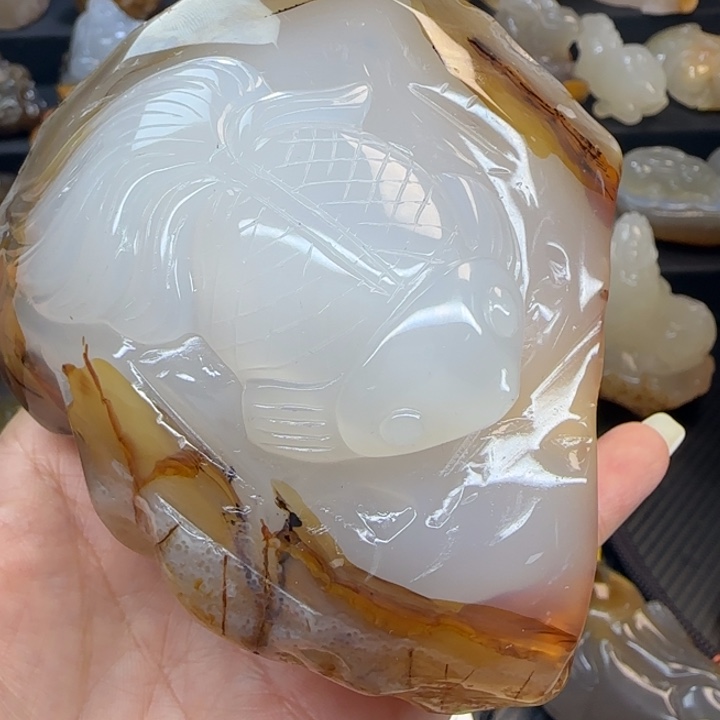 玛瑙/玉髓合金摆件