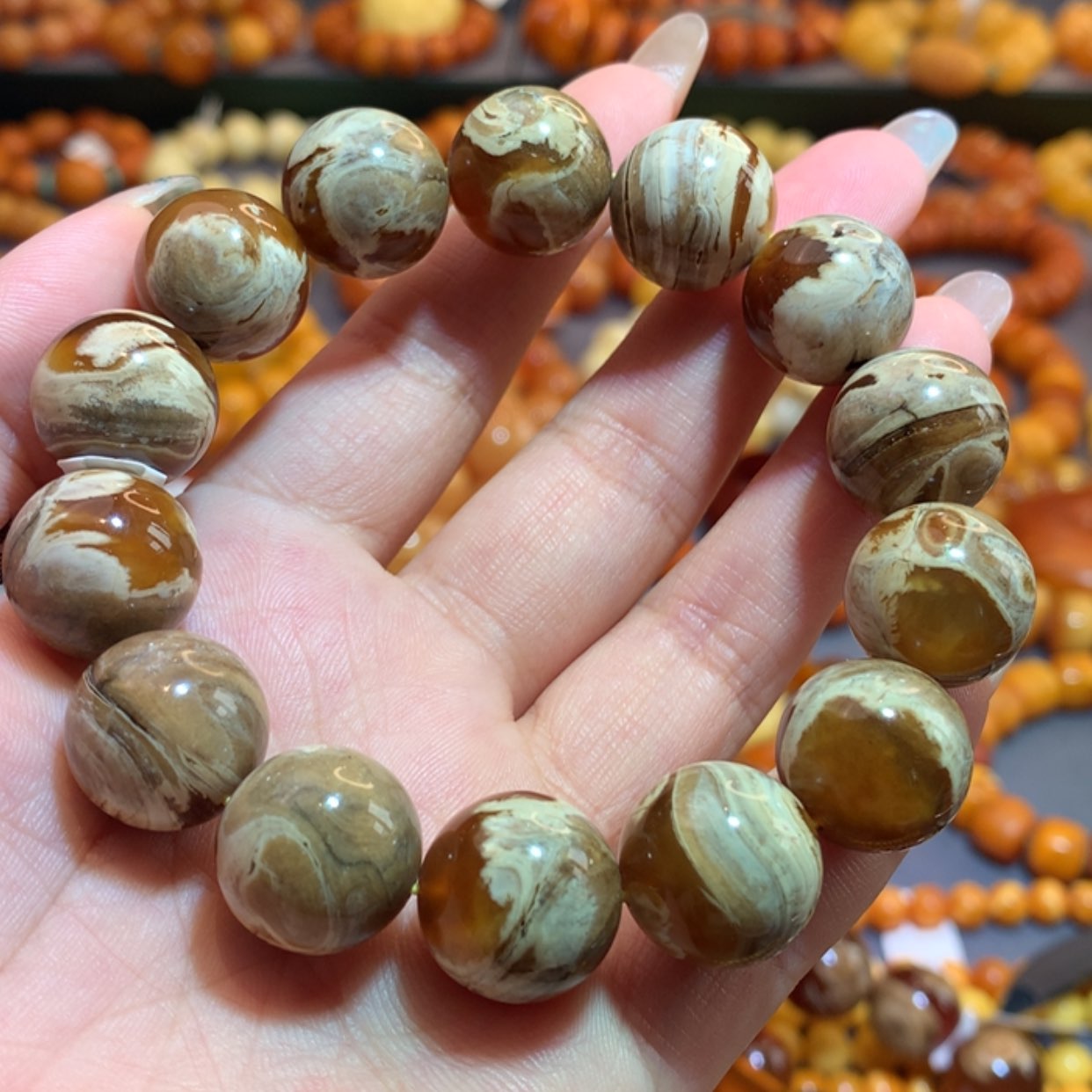 【闪购商品】未镶嵌琥珀（根珀）手串根珀手串
