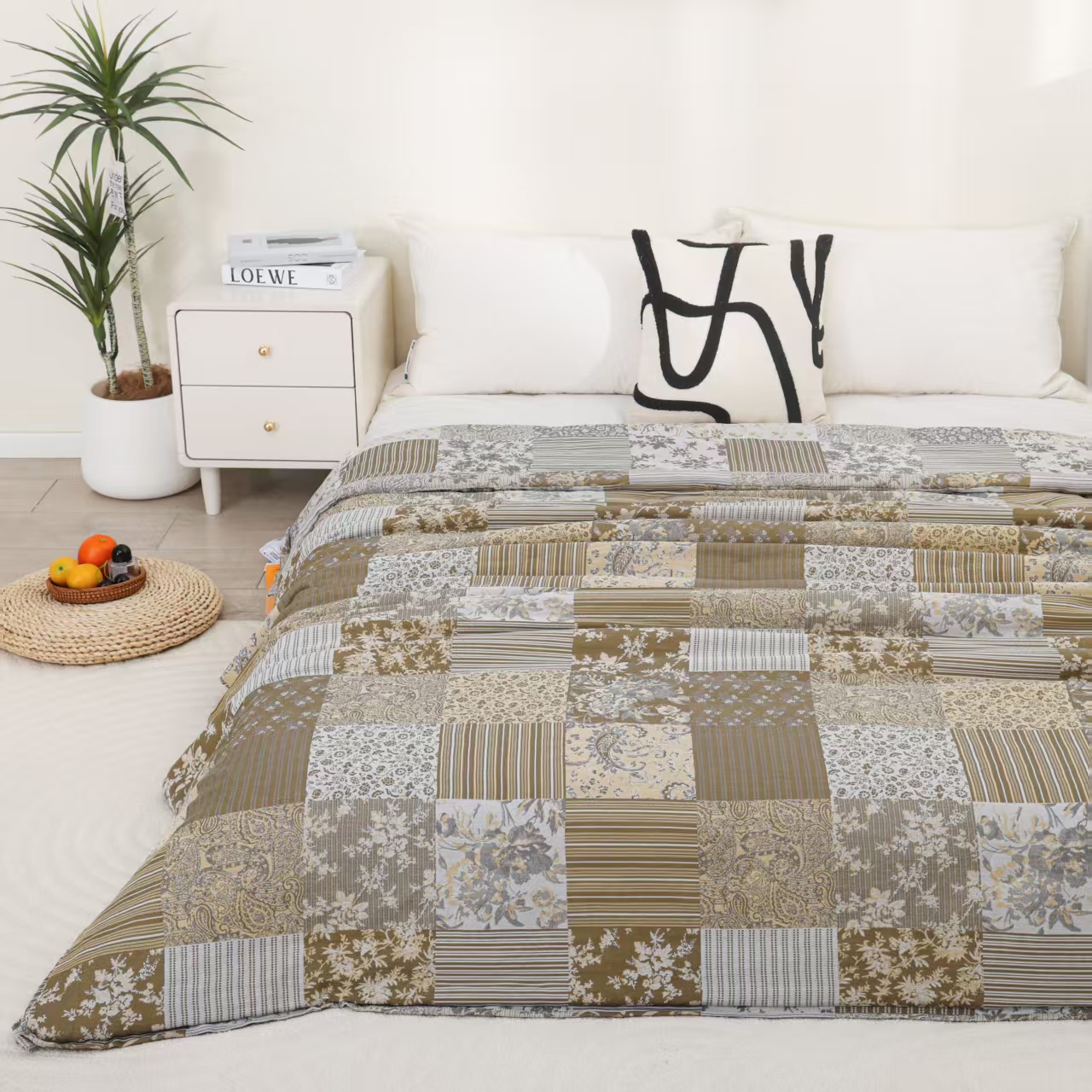 【鸢尾花】6斤左右冬被 纯棉双层纱色织提花 亲肤柔软可机洗水洗