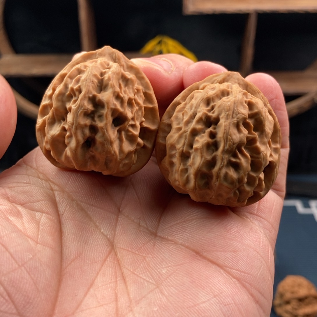 文玩核桃把件36全品软柿子