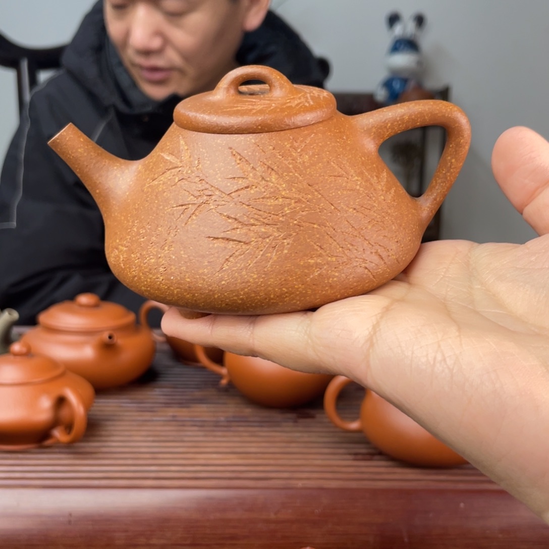 茶壶段泥降坡子冶石瓢200cc全手