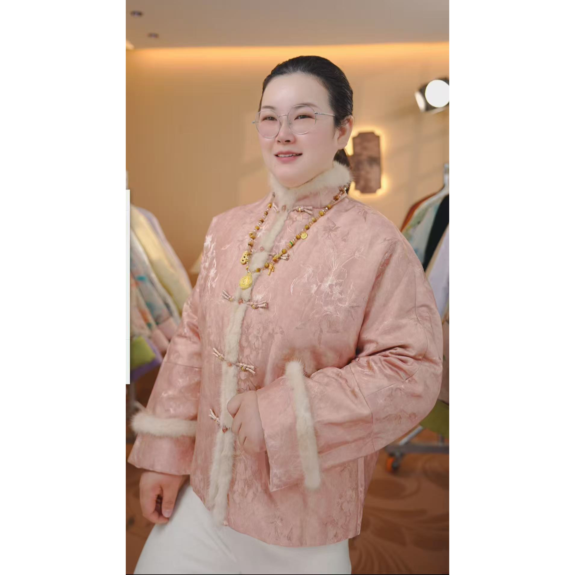 【红粉佳人】冬季国风新中式冬款棉服上衣女