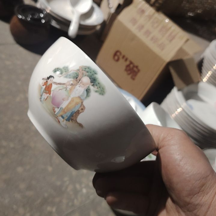 碗陶瓷盘子碗啥都有口径14公分