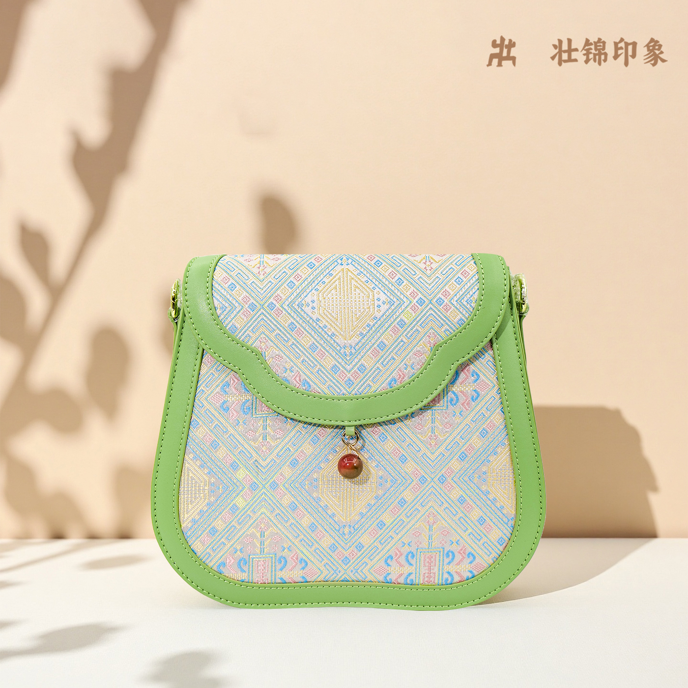 壮锦时尚香莲包休闲夏季包包单肩编织小众斜挎包小包包百搭洋气