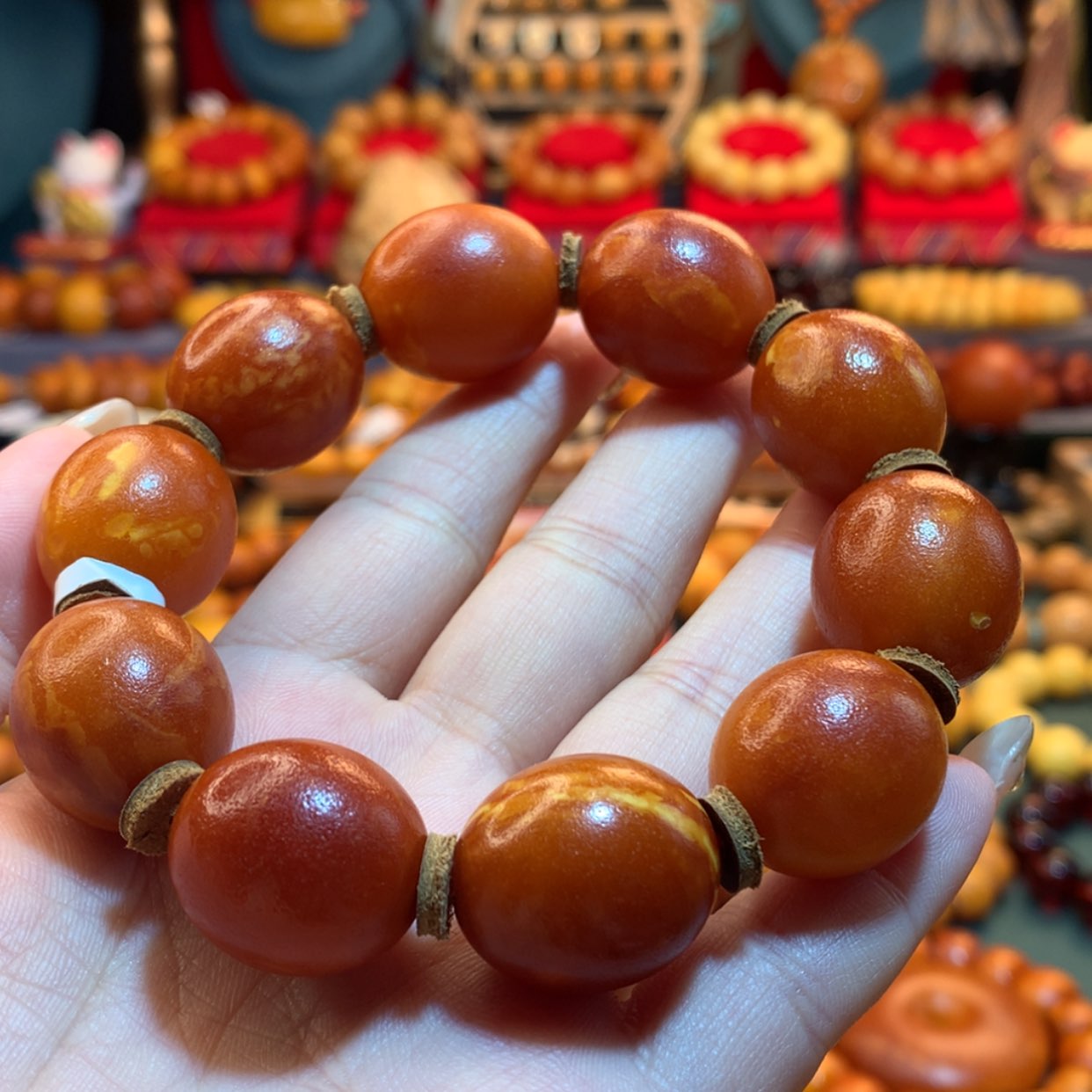 【闪购商品】蜜蜡手串未镶嵌用****3蜜蜡手串