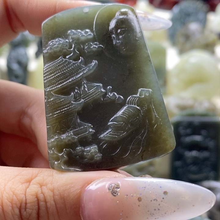 和田玉颈饰未镶嵌