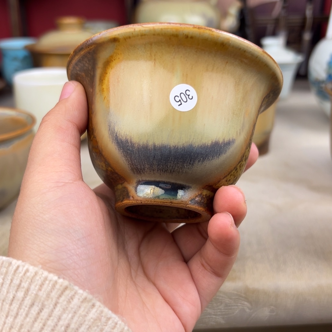 杯纯手工柴烧主人杯