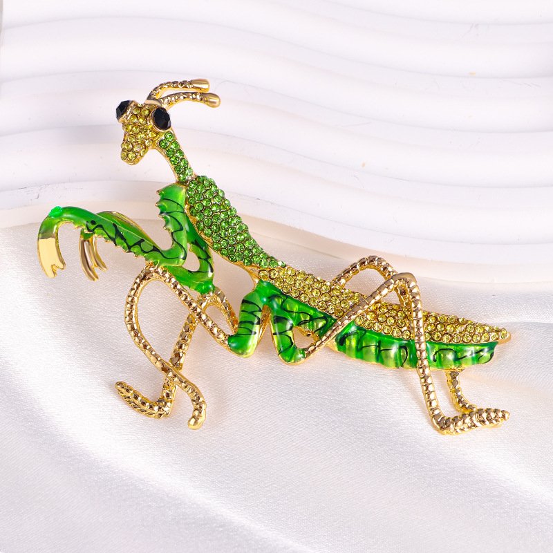 合金胸针 AYT 095 螳螂胸针9.2Ⅹ6.4厘米