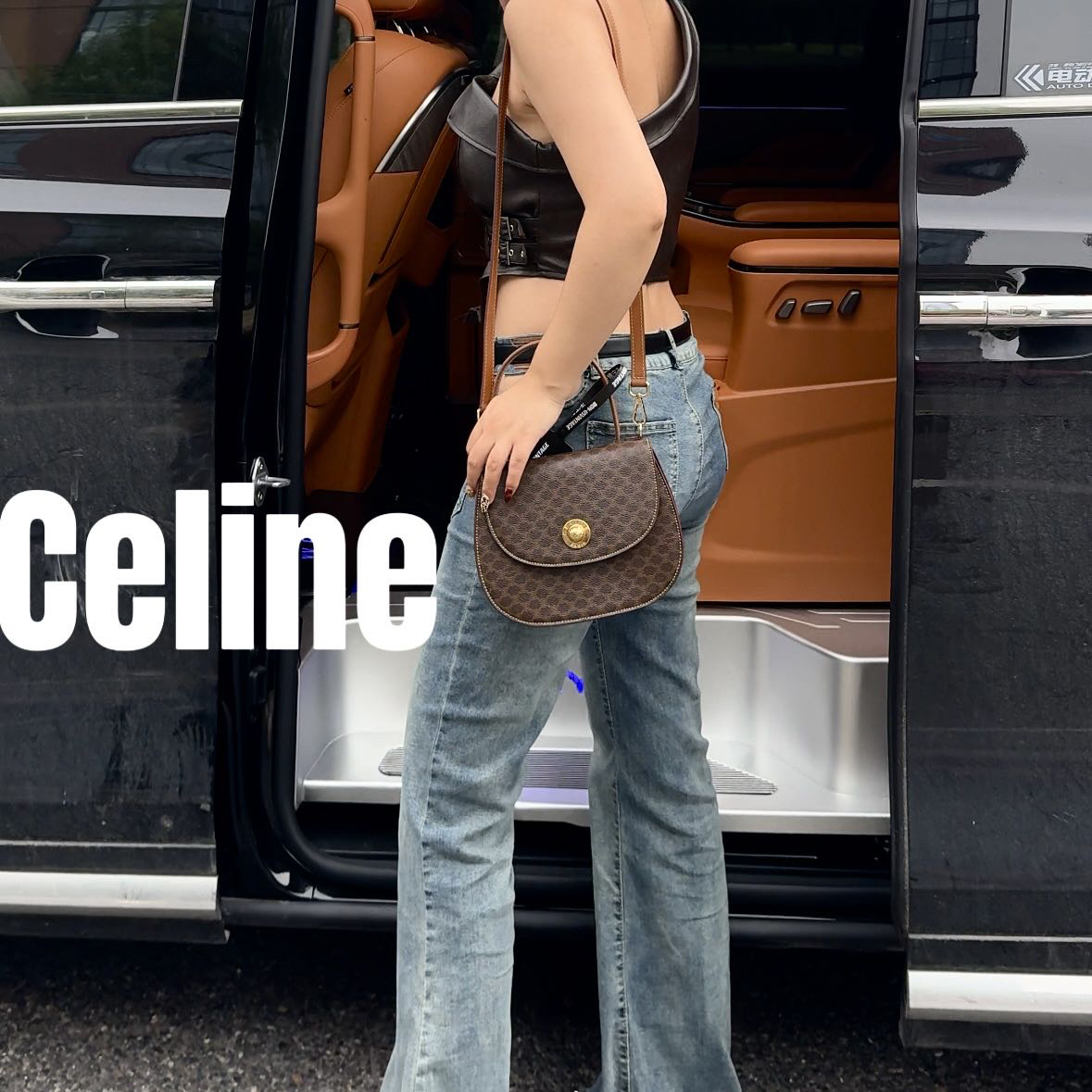 修复品618976/Celine /思琳老花星球手提包