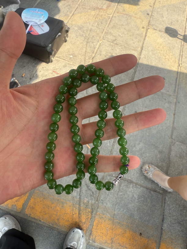 和田玉碧玉妈妈链