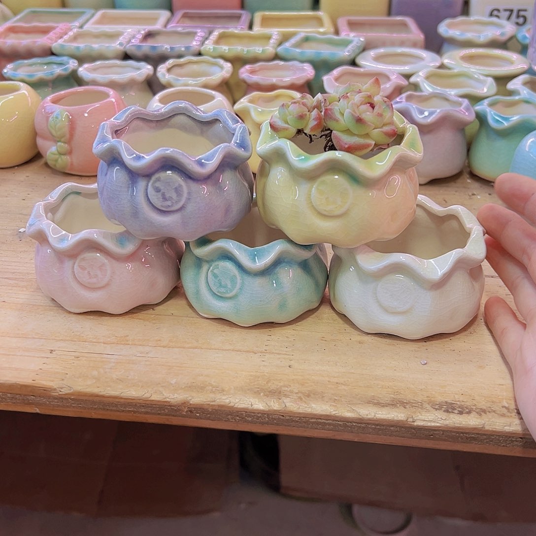 陶瓷花盆当场凑满12包邮