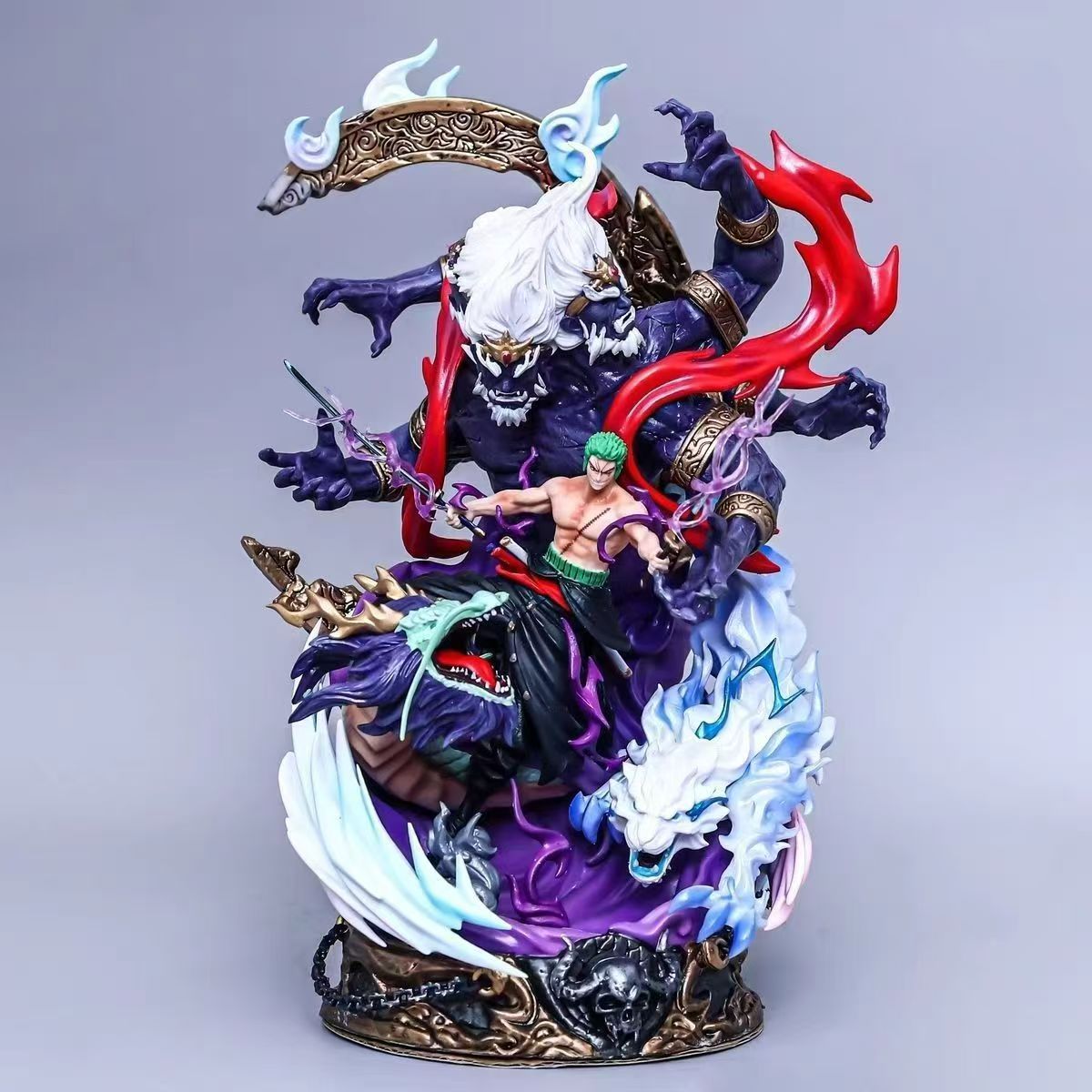 海贼王 地狱索隆 双头 优质版 手办  尾货微损  手办摆件 D