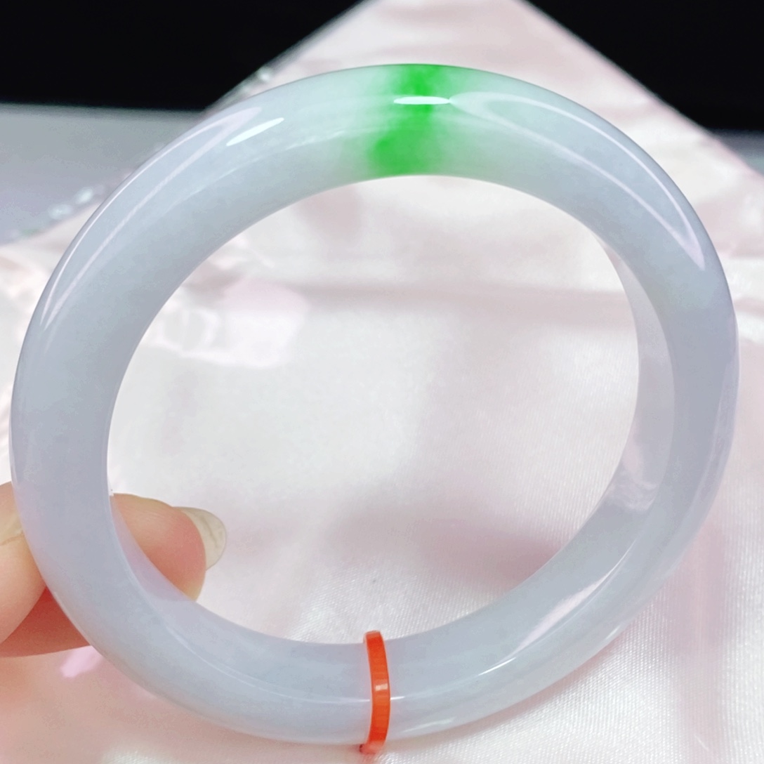 未镶嵌手镯翡翠53.6正圈