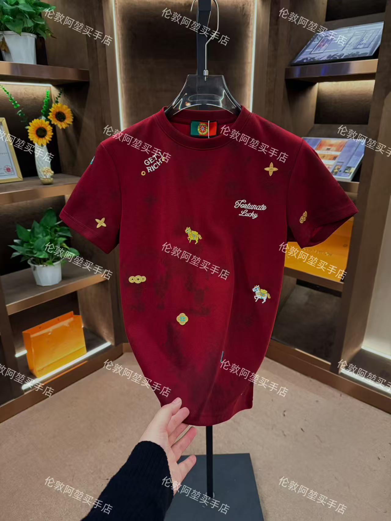 男士冬季新款轻奢休闲百搭修身时尚半袖K987