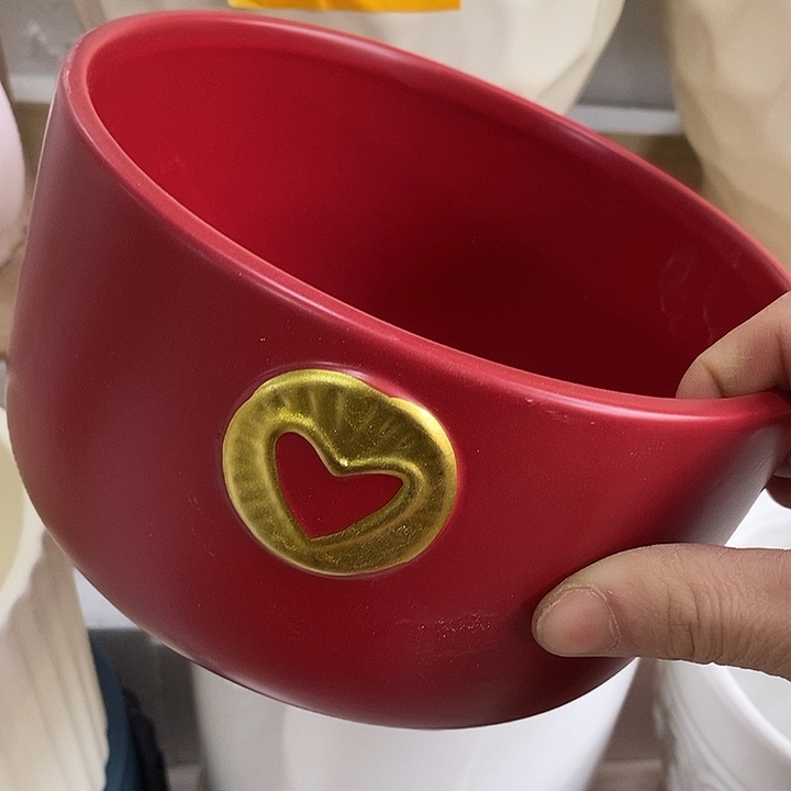 陶盆有孔 瑕疵针孔漏釉介意勿拍外口 17外高10