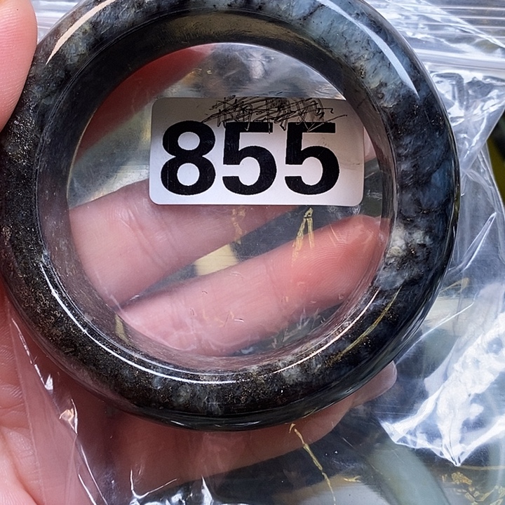 梅***姐蛇纹石玉未镶嵌手镯