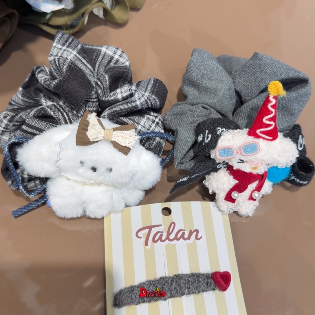 布艺非金属发圈发夹