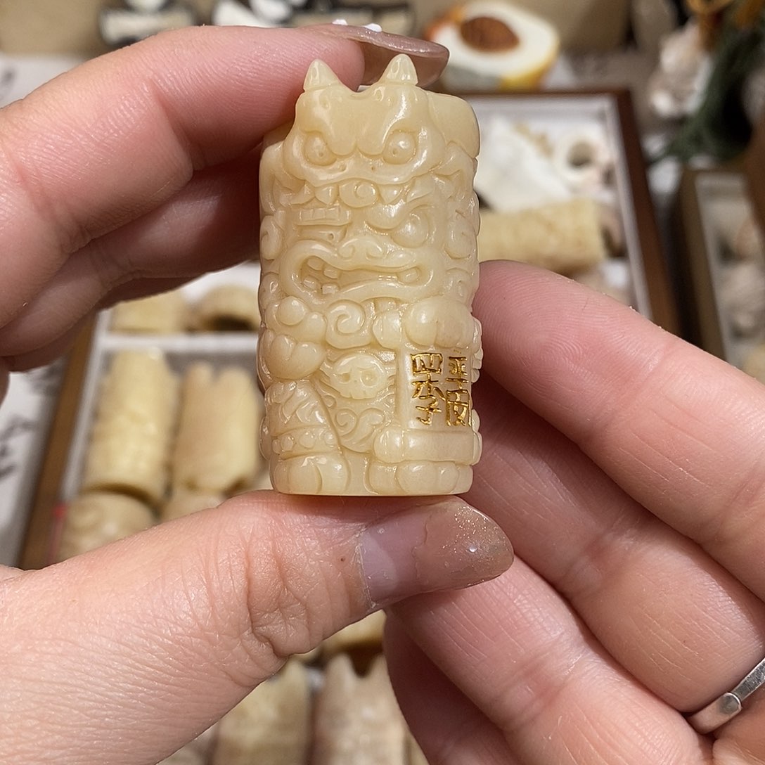 鹿骨把件N25年兽骨笛26